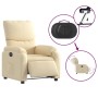 Sillón reclinable eléctrico de tela crema de , Sillones - Ref: Foro24-3204809, Precio: 240,00 €, Descuento: %