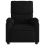 Sillón reclinable de masaje eléctrico tela negro de , Sillones - Ref: Foro24-3204814, Precio: 237,91 €, Descuento: %