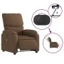 Sillón reclinable de masaje eléctrico tela marrón de , Sillones - Ref: Foro24-3204816, Precio: 284,73 €, Descuento: %