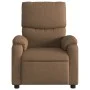 Sillón reclinable de masaje eléctrico tela marrón de , Sillones - Ref: Foro24-3204816, Precio: 284,73 €, Descuento: %