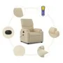 Sillón reclinable de masaje eléctrico tela color crema de , Sillones - Ref: Foro24-3204821, Precio: 287,22 €, Descuento: %