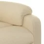 Sillón reclinable de masaje eléctrico tela color crema de , Sillones - Ref: Foro24-3204821, Precio: 287,22 €, Descuento: %