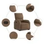 Sillón reclinable elevable de tela marrón by , Armchairs - Ref: Foro24-3204828, Price: 282,51 €, Discount: %