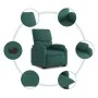 Sillón eléctrico reclinable elevable de tela verde oscuro de , Sillones - Ref: Foro24-3204854, Precio: 324,06 €, Descuento: %