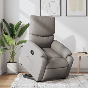 Sillón eléctrico reclinable elevable de tela gris taupe de , Sillones - Ref: Foro24-3204856, Precio: 296,14 €, Descuento: %