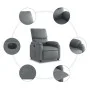 Elektrischer Relaxsessel aus grauem Kunstleder von , Sessel - Ref: Foro24-3204875, Preis: 294,19 €, Rabatt: %