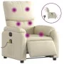 Sillón de masaje reclinable eléctrico cuero sintético crema de , Sillones - Ref: Foro24-3204880, Precio: 280,76 €, Descuento: %
