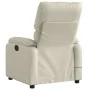 Sillón de masaje reclinable eléctrico cuero sintético crema de , Sillones - Ref: Foro24-3204880, Precio: 280,76 €, Descuento: %