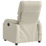 Sillón de masaje reclinable eléctrico cuero sintético crema de , Sillones - Ref: Foro24-3204880, Precio: 288,57 €, Descuento: %