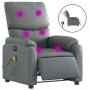 Sillón de masaje reclinable eléctrico cuero sintético gris de , Sillones - Ref: Foro24-3204882, Precio: 251,08 €, Descuento: %