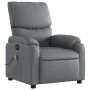 Sillón de masaje reclinable eléctrico cuero sintético gris de , Sillones - Ref: Foro24-3204882, Precio: 251,08 €, Descuento: %