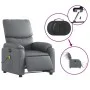 Sillón de masaje reclinable eléctrico cuero sintético gris de , Sillones - Ref: Foro24-3204882, Precio: 251,08 €, Descuento: %