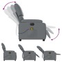 Sillón de masaje reclinable eléctrico cuero sintético gris de , Sillones - Ref: Foro24-3204882, Precio: 262,51 €, Descuento: %