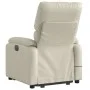 Sillón reclinable de masaje de pie cuero artificial color crema de , Sillones - Ref: Foro24-3204894, Precio: 314,91 €, Descue...