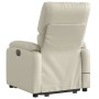 Sillón reclinable de masaje de pie cuero artificial color crema de , Sillones - Ref: Foro24-3204894, Precio: 307,99 €, Descue...