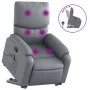 Sillón reclinable de masaje de pie cuero artificial gris by , Armchairs - Ref: Foro24-3204896, Price: 286,36 €, Discount: %