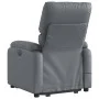 Sillón reclinable de masaje de pie cuero artificial gris by , Armchairs - Ref: Foro24-3204896, Price: 286,36 €, Discount: %