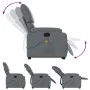 Sillón reclinable de masaje de pie cuero artificial gris by , Armchairs - Ref: Foro24-3204896, Price: 286,36 €, Discount: %