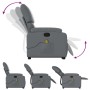 Sillón reclinable de masaje de pie cuero artificial gris de , Sillones - Ref: Foro24-3204896, Precio: 285,55 €, Descuento: %