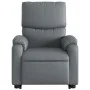 Sillón reclinable de masaje de pie cuero artificial gris by , Armchairs - Ref: Foro24-3204896, Price: 286,36 €, Discount: %