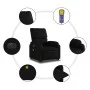 Sillón de masaje elevable eléctrico cuero sintético negro de , Sillones - Ref: Foro24-3204907, Precio: 322,61 €, Descuento: %