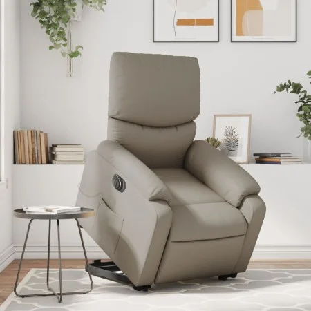 Sillón reclinable de masaje eléctrico cuero sintético capuchino by , Armchairs - Ref: Foro24-3204913, Price: 336,38 €, Discou...