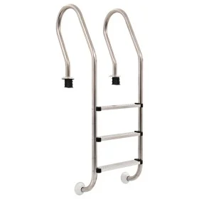Pool ladder 3 steps stainless steel 304 120 cm by vidaXL, Pool stairs and ramps - Ref: Foro24-91733, Price: 182,41 €, Discoun...