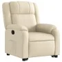 Sillón reclinable elevable de tela color crema de , Sillones - Ref: Foro24-3205211, Precio: 303,26 €, Descuento: %