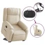 Sillón reclinable elevable de tela color crema de , Sillones - Ref: Foro24-3205211, Precio: 303,26 €, Descuento: %