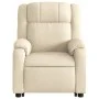 Sillón reclinable elevable de tela color crema de , Sillones - Ref: Foro24-3205211, Precio: 303,26 €, Descuento: %