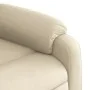 Sillón reclinable elevable de tela color crema de , Sillones - Ref: Foro24-3205211, Precio: 303,26 €, Descuento: %