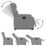 Elektrischer verstellbarer Aufstehsessel aus hellem grauem Stoff. von , Sessel - Ref: Foro24-3205226, Preis: 316,15 €, Rabatt: %