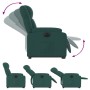 Sillón eléctrico reclinable elevable de tela verde oscuro de , Sillones - Ref: Foro24-3205232, Precio: 313,18 €, Descuento: %