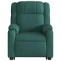 Sillón eléctrico reclinable elevable de tela verde oscuro de , Sillones - Ref: Foro24-3205232, Precio: 349,00 €, Descuento: %