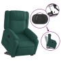 Sillón eléctrico reclinable elevable de tela verde oscuro de , Sillones - Ref: Foro24-3205232, Precio: 313,18 €, Descuento: %