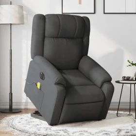 Sillón de masaje eléctrico reclinable elevable tela gris oscuro de , Sillones - Ref: Foro24-3205239, Precio: 364,75 €, Descue...