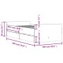 Estructura de cama con cajones roble Sonoma 100x200 cm de , Camas y somieres - Ref: Foro24-3207366, Precio: 158,09 €, Descuen...