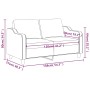 Sofá de 2 plazas de tela color crema 120 cm de , Sofás - Ref: Foro24-359353, Precio: 201,16 €, Descuento: %