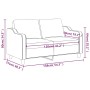 Sofá de 2 plazas de tela gris taupé 140 cm de , Sofás - Ref: Foro24-359358, Precio: 203,55 €, Descuento: %