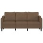 Sofá de 3 plazas de tela marrón 180 cm de , Sofás - Ref: Foro24-359370, Precio: 328,79 €, Descuento: %