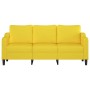 Sofá de 3 plazas de tela amarillo claro 180 cm de , Sofás - Ref: Foro24-359372, Precio: 231,52 €, Descuento: %