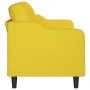 Sofá de 3 plazas de tela amarillo claro 180 cm de , Sofás - Ref: Foro24-359372, Precio: 238,02 €, Descuento: %