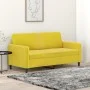 Zweiplätziges Samtsofa in Gelb, 140 cm. von , Sofas - Ref: Foro24-359448, Preis: 203,28 €, Rabatt: %