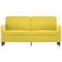 Zweiplätziges Samtsofa in Gelb, 140 cm. von , Sofas - Ref: Foro24-359448, Preis: 203,28 €, Rabatt: %