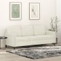 Sofá de 3 plazas terciopelo color crema 180 cm de , Sofás - Ref: Foro24-359460, Precio: 323,13 €, Descuento: %