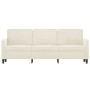 Sofá de 3 plazas terciopelo color crema 180 cm de , Sofás - Ref: Foro24-359460, Precio: 323,13 €, Descuento: %