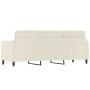 Sofá de 3 plazas terciopelo color crema 180 cm de , Sofás - Ref: Foro24-359460, Precio: 323,13 €, Descuento: %