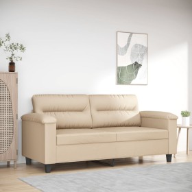 Sofá de 2 plazas de tela de microfibra color crema 140 cm de , Sofás - Ref: Foro24-359565, Precio: 249,13 €, Descuento: %