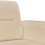 Sofá de 2 plazas de tela de microfibra color crema 140 cm de , Sofás - Ref: Foro24-359565, Precio: 249,13 €, Descuento: %