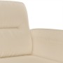 Sofá de 3 plazas de tela de microfibra color crema 180 cm de , Sofás - Ref: Foro24-359571, Precio: 346,81 €, Descuento: %